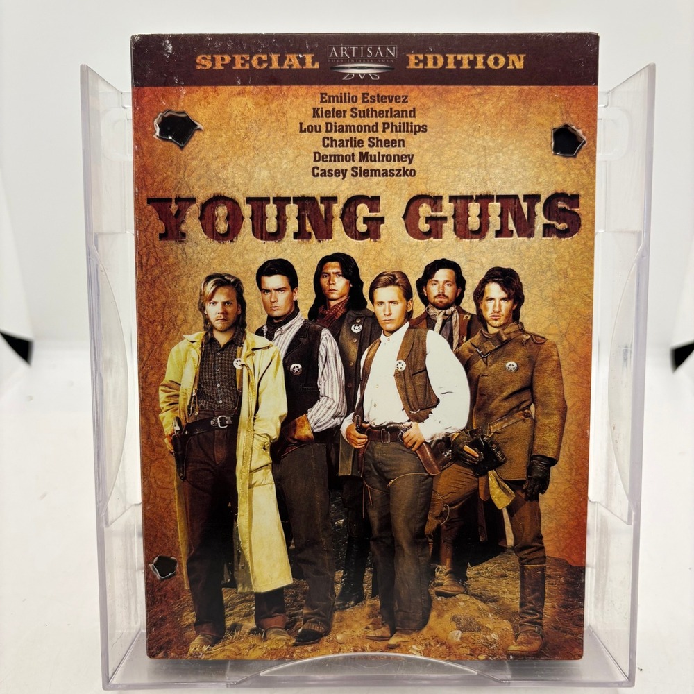 Young Guns DVD Special Edition 1988 Western Emilio Estevez Kiefer Sutherland